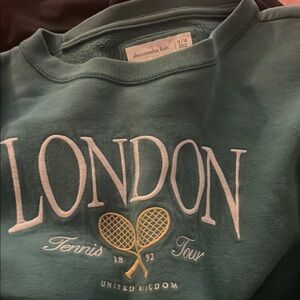 Abercrombie Kids Teal London Tennis Sweatshirt